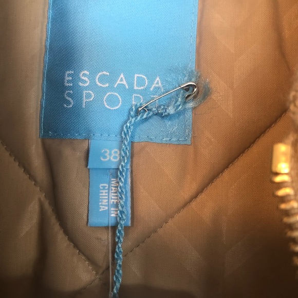 Escada Sport Gold Bomber Jacket